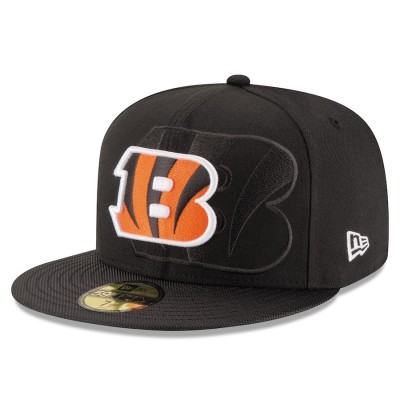 Men's Cincinnati Bengals New Era Black 2016 Sideline Official 59FIFTY Fitted Hat 2419590